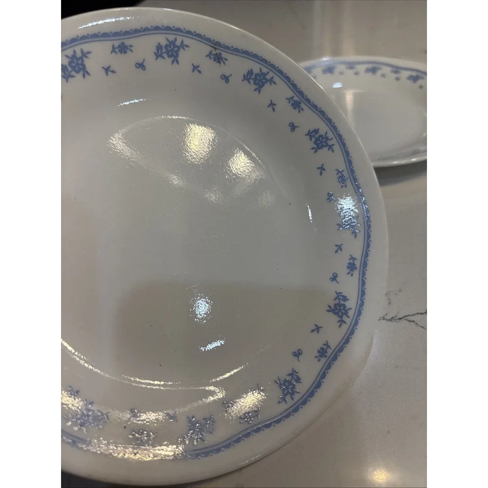 Lot Of 3 Corelle Corning Morning Blue Flowers Dessert Bread Plates 6¾